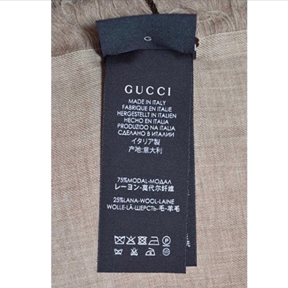 GUCCI lightweight wool scarf - Picture 4 of 6